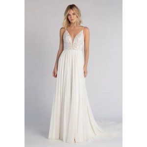 Jenny Yoo Cambria Wedding Gown Size 6 NEW Chiffon